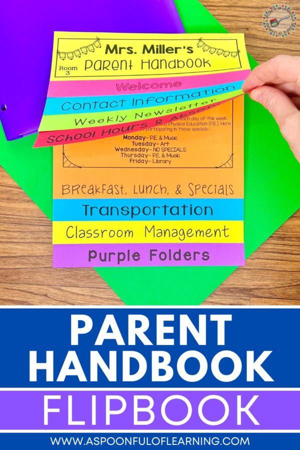 Back to School Parent Handbook Flipbook!