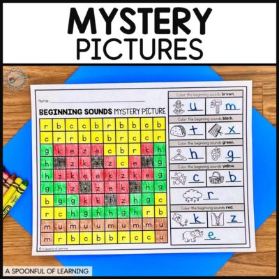 Math and Literacy Mystery Pictures