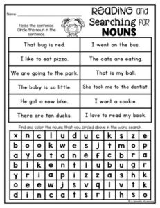 First Grade Homework - April - A Spoonful of Learning