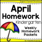 Kindergarten Homework- February (English Only) Aligned to CC - A ...