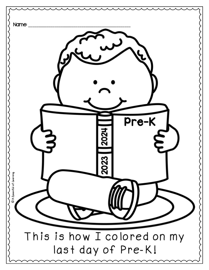 printable end of school coloring pages