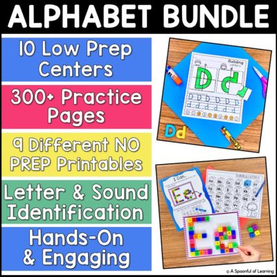 Alphabet Centers and Printables MEGA BUNDLE - A Spoonful of Learning