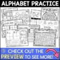 Alphabet Printables No Prep BUNDLE