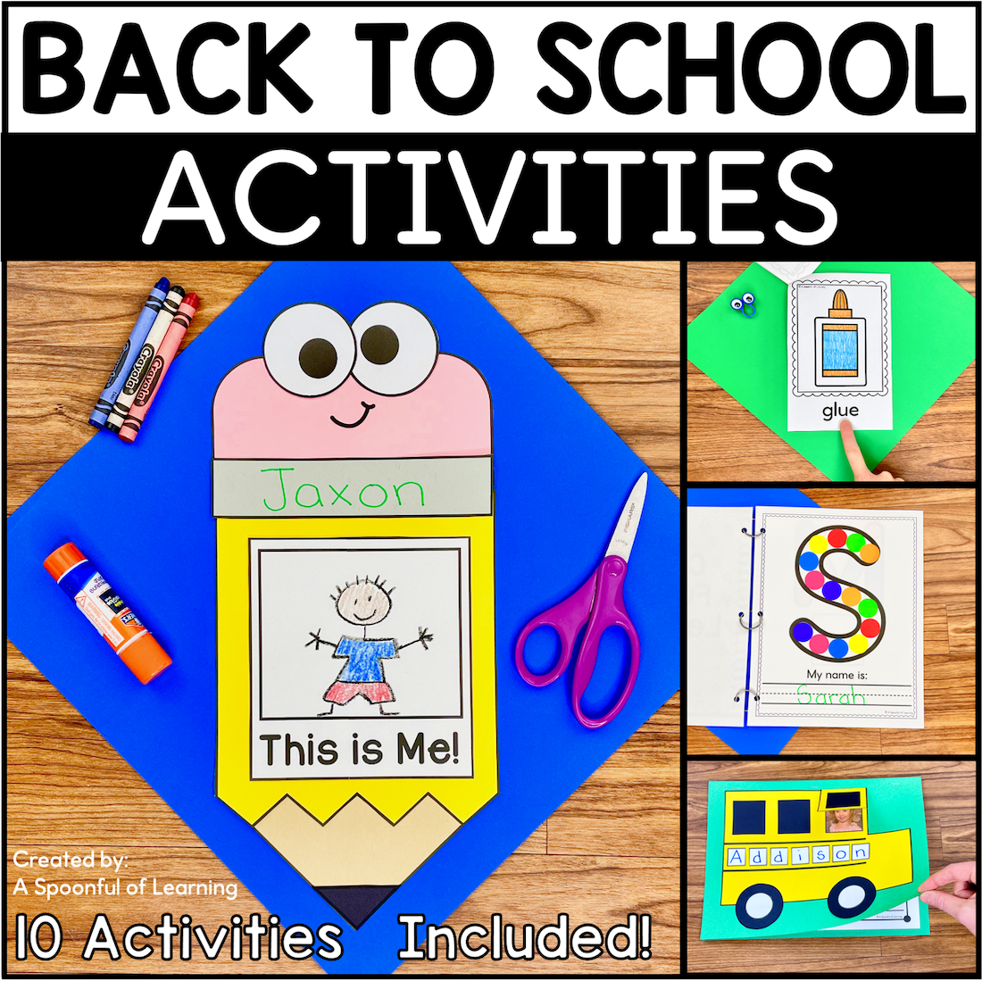 Back to School Fun! Activities for Kindergarten! - A Spoonful of Learning