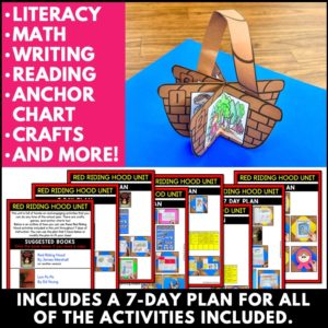 Little Red Riding Hood Math Activity Little Red Riding Hood Unit - Crafts, Math, Literacy, and Writing ...