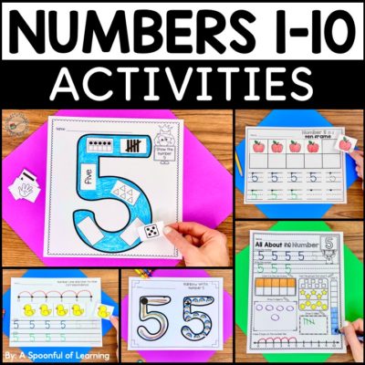 Teaching Numbers 1 to 10 with Fun Activities - A Spoonful of Learning