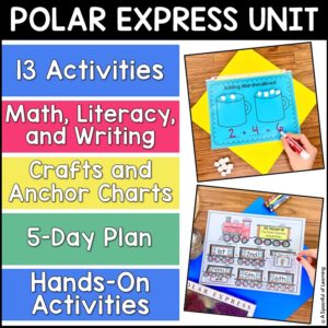 Polar Express Mini Unit! Math, Literacy, and Writing Activities! - A ...