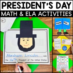 President's Day Math and ELA Activities
