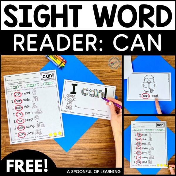 Sight word reader and fluency activity for the sight word see.