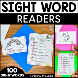 Sight word readers and sight word fluency reading passages included in this bundle.