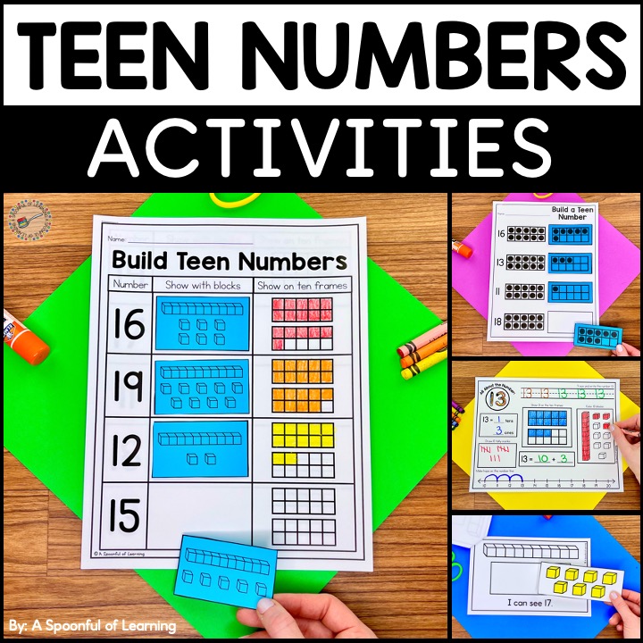 Teen Numbers Activities! 44 Different Activities