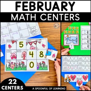 February math center activities.