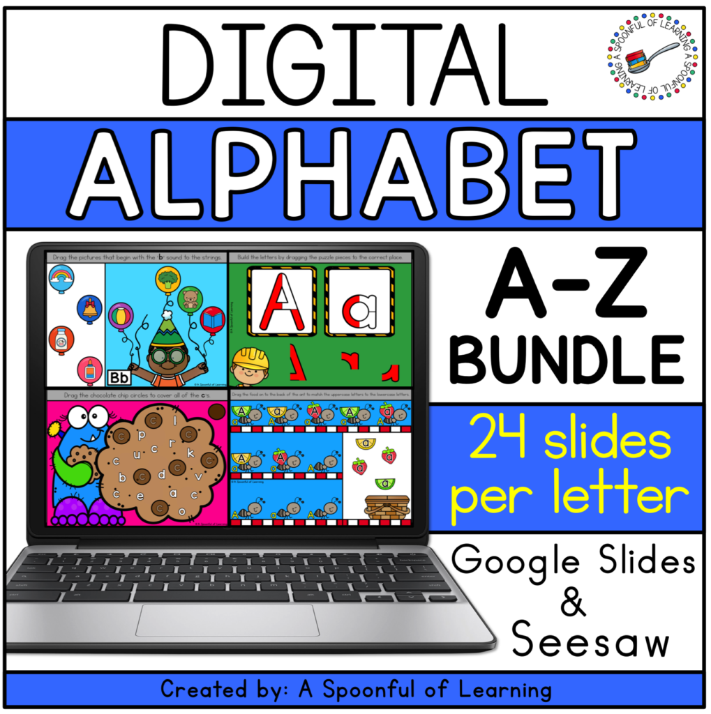 Preschool Letter Activities - Digital Alphabet 