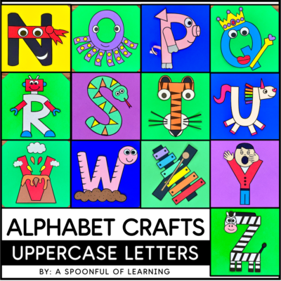 Alphabet Crafts - Uppercase Letters Alphabet Crafts