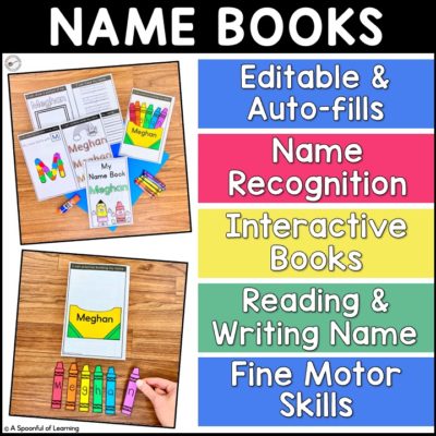 Editable Name Writing Books