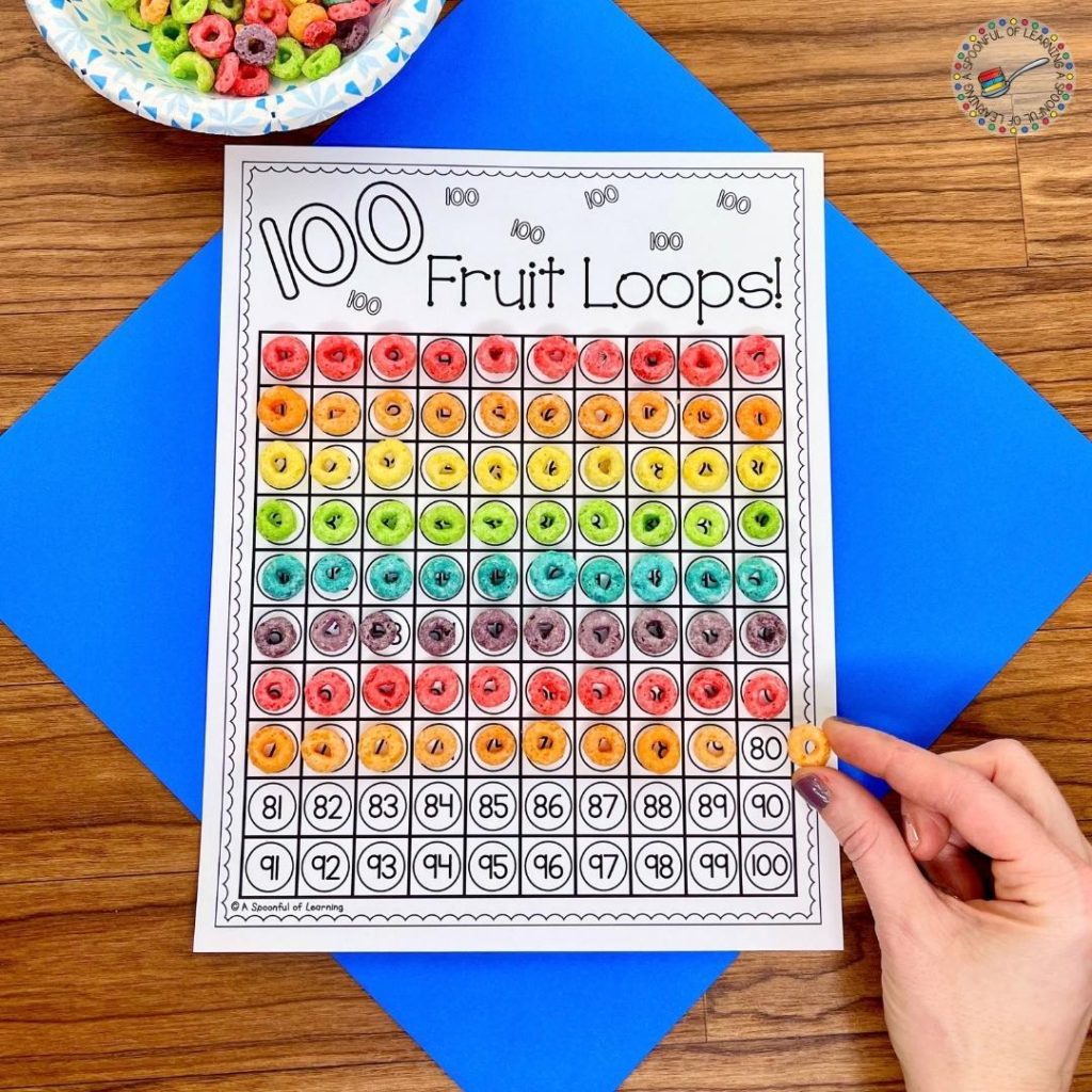 Adding cereal to a hundreds chart