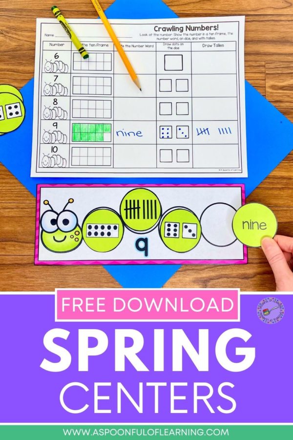 Hands-On Spring Centers for Kindergarten - A Spoonful of Learning