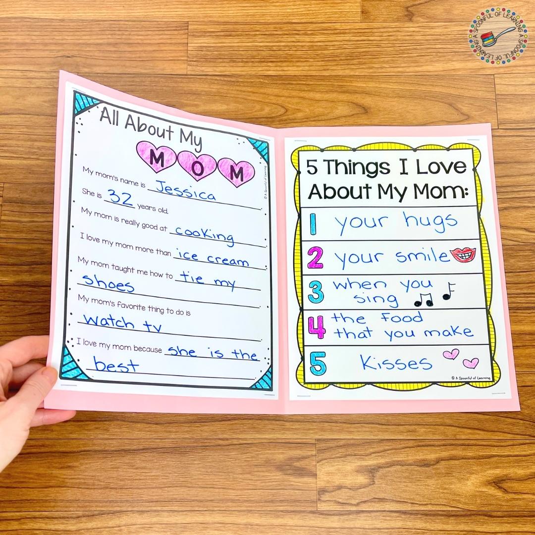 What to Write in a Mother’s Day Card Craft - A Spoonful of Learning