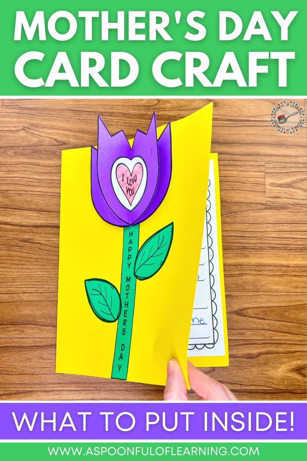 What To Write In A Mothers Day Card Craft A Spoonful Of Learning