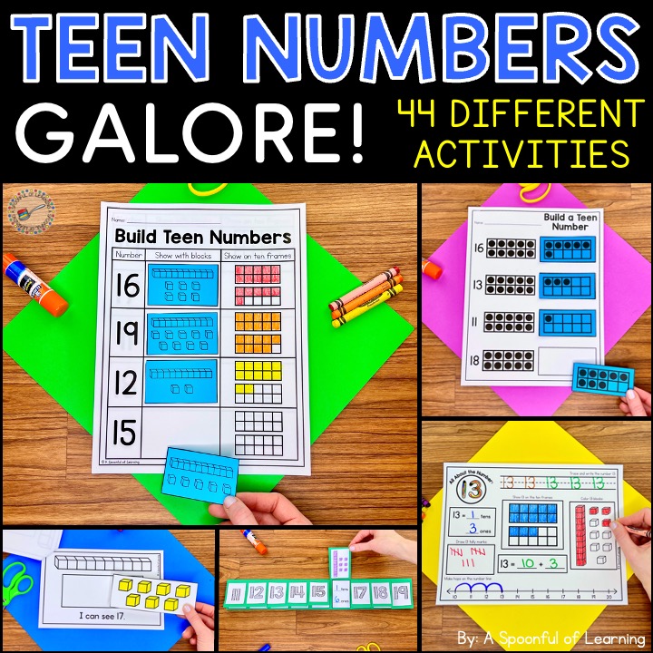 Teen Numbers Galore! 44 Different Activities