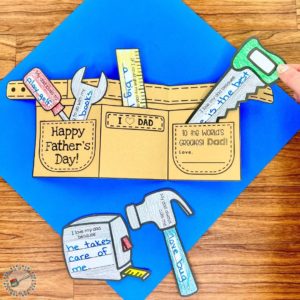 3 Fun Father's Day Card Craft Ideas - A Spoonful Of Learning