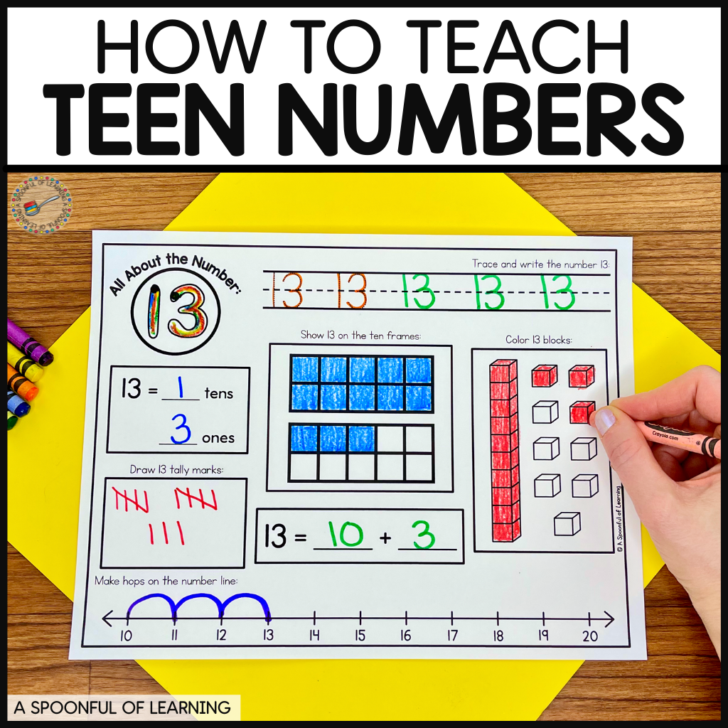 Teen Numbers Kindergarten