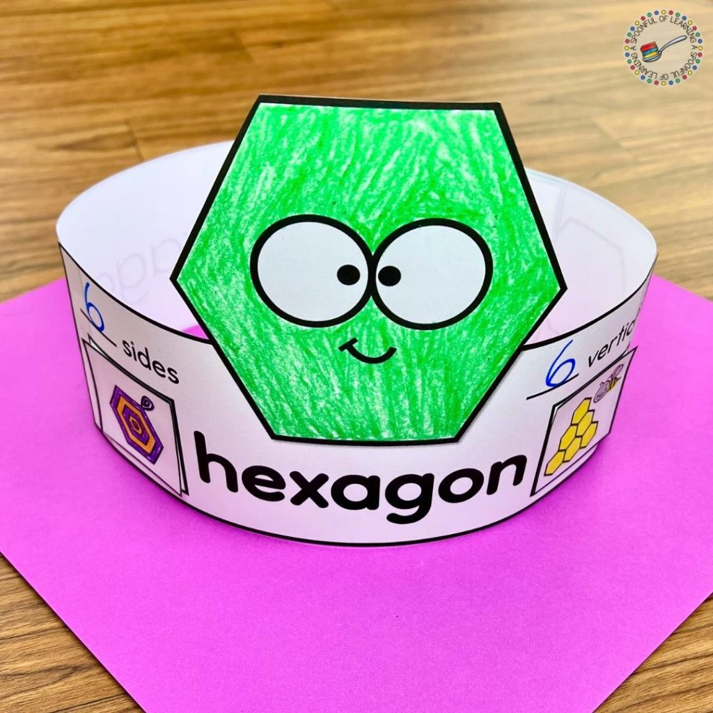 Hexagon 2D shape hat