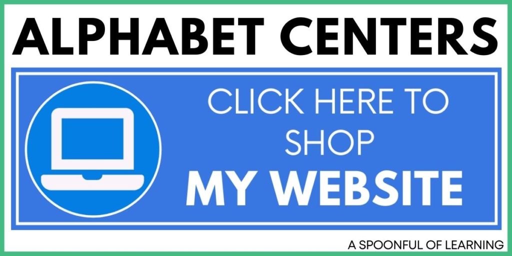 Alphabet Centers - Click Here to Shop My Website