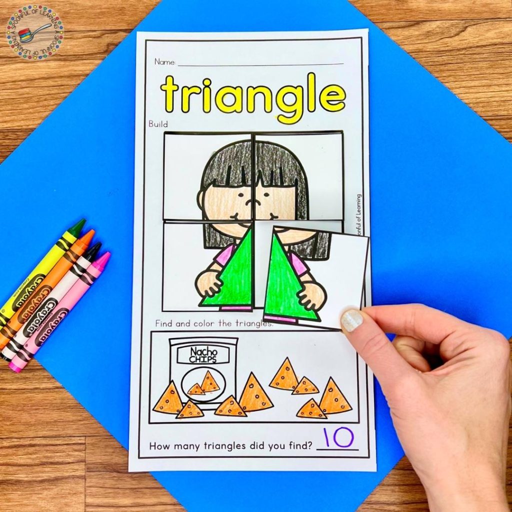 Triangle puzzle worksheet