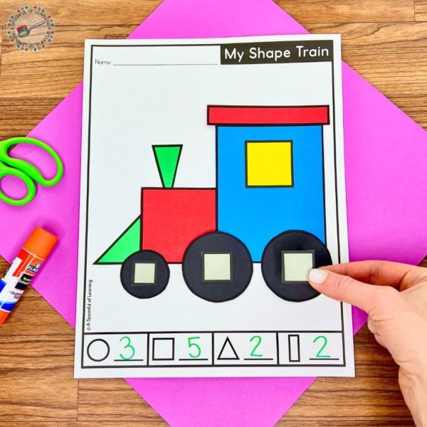 Free Shape Crafts for Kindergarten - A Spoonful of Learning