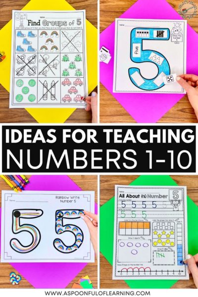 Teaching Numbers 1 to 10 with Fun Activities - A Spoonful of Learning