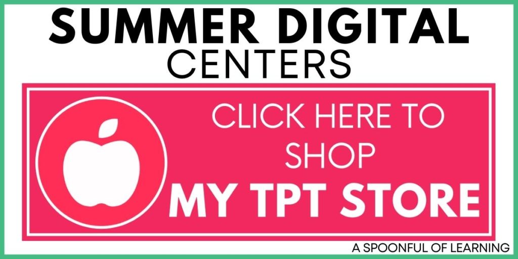 Summer Digital Centers - Click Here to Shop My TPT Store