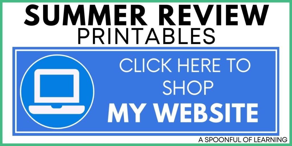 Summer Review Printables - Click Here to Shop My Website