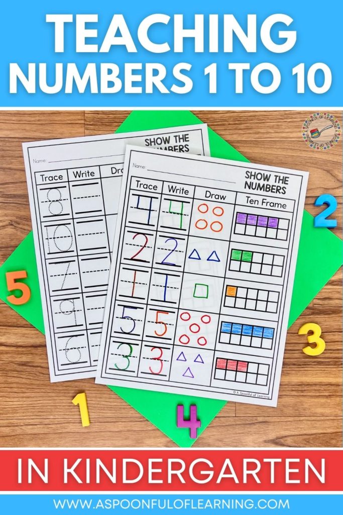 Teaching Numbers 1 to 10 in Kindergarten