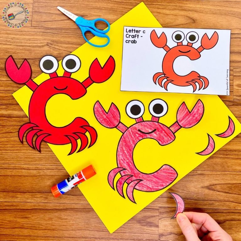 Back to School Crafts for Kindergarten - A Spoonful of Learning