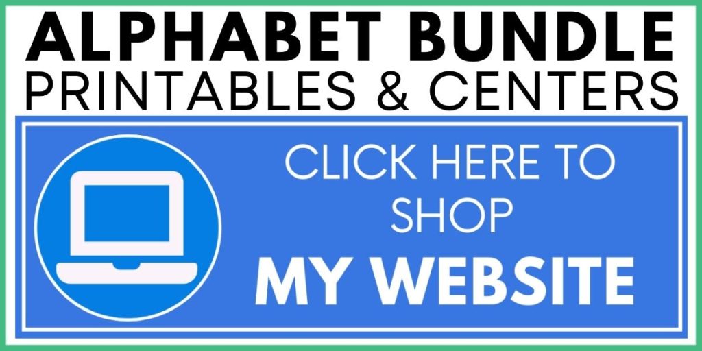 Alphabet Bundle Printables and Centers - Click Here to Shop My Website