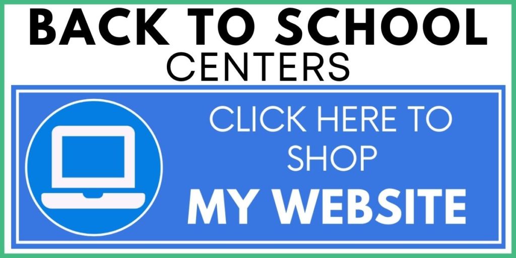 Back to School Centers - Click Here to Shop My Website