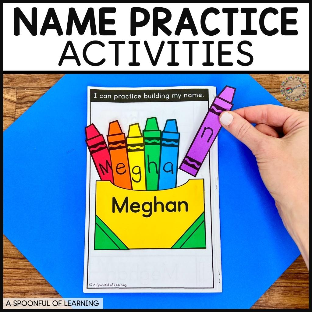 Fun Kindergarten Name Practice Activities A Spoonful Of Learning