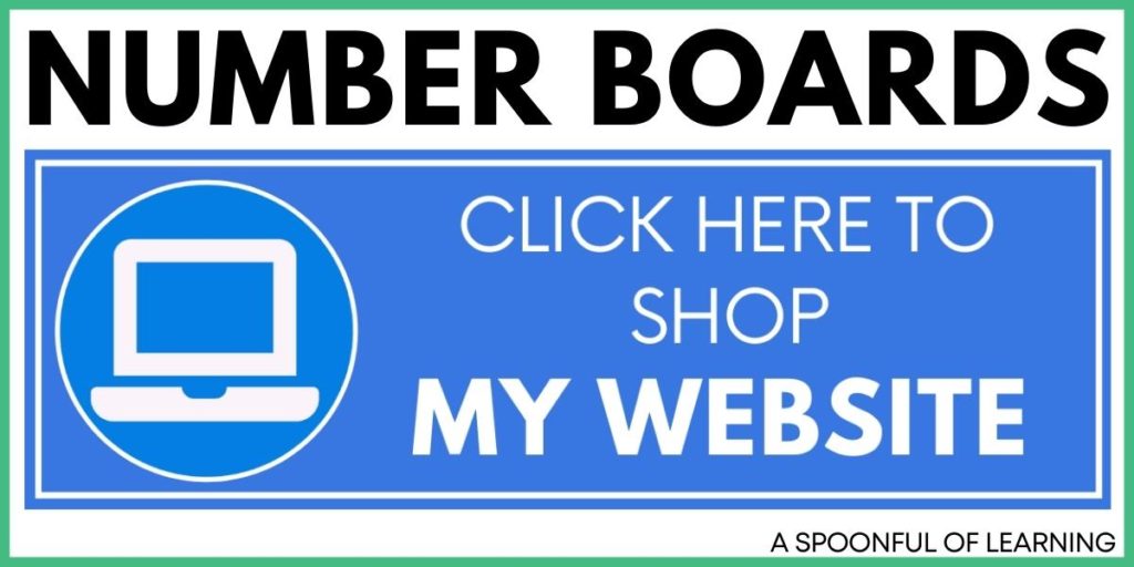 Number Boards - Click Here to Shop My Website