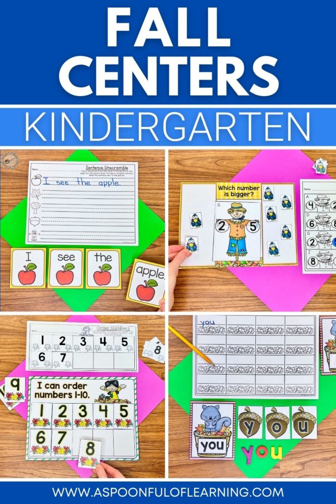 Fall Centers - Kindergarten