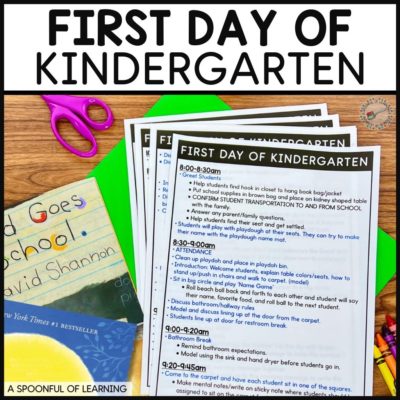 What to Plan for the First Day of Kindergarten