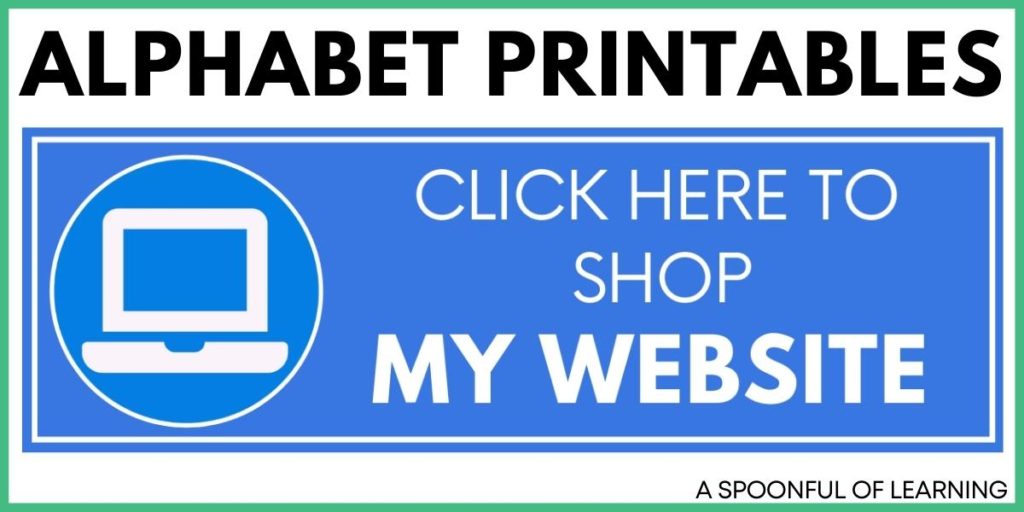 Alphabet Printables - Click Here to Shop My Website