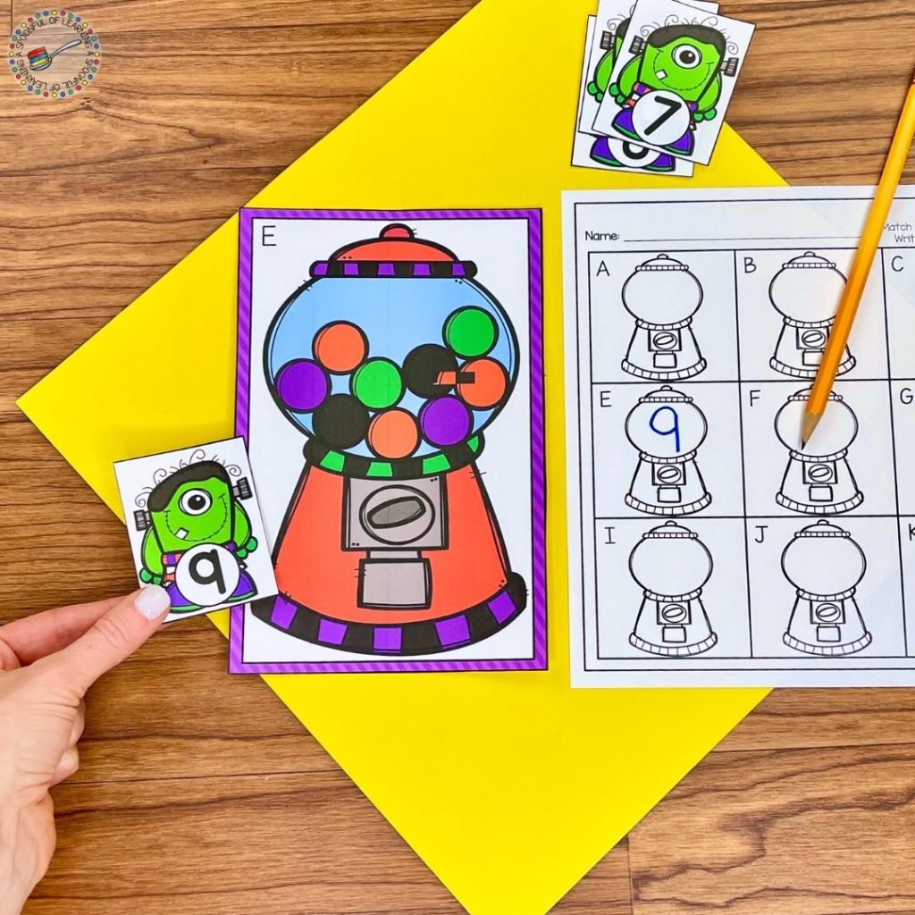 Gumball counting activity