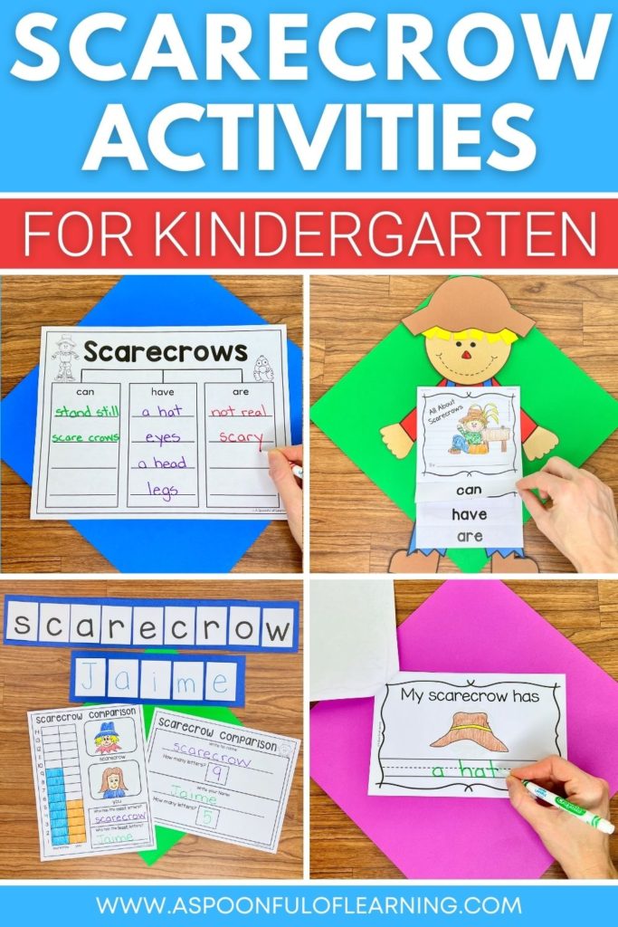 Scarecrow activities for kindergarten - pin