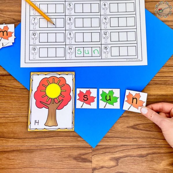 Hands-On November Centers for Kindergarten - A Spoonful of Learning