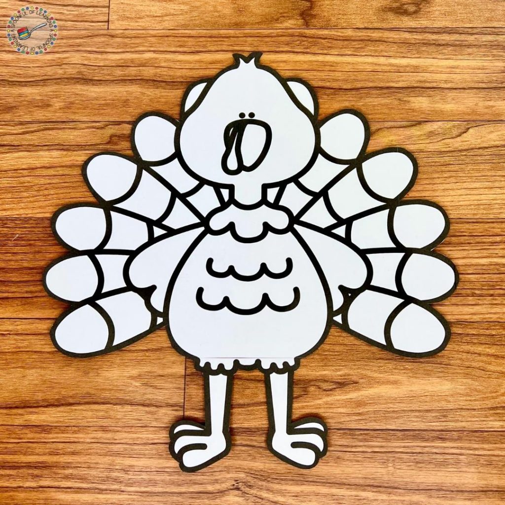 A blank turkey for a disguise craft
