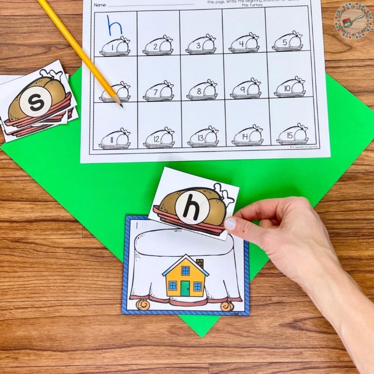 Engaging Kindergarten Activities for November - A Spoonful of Learning