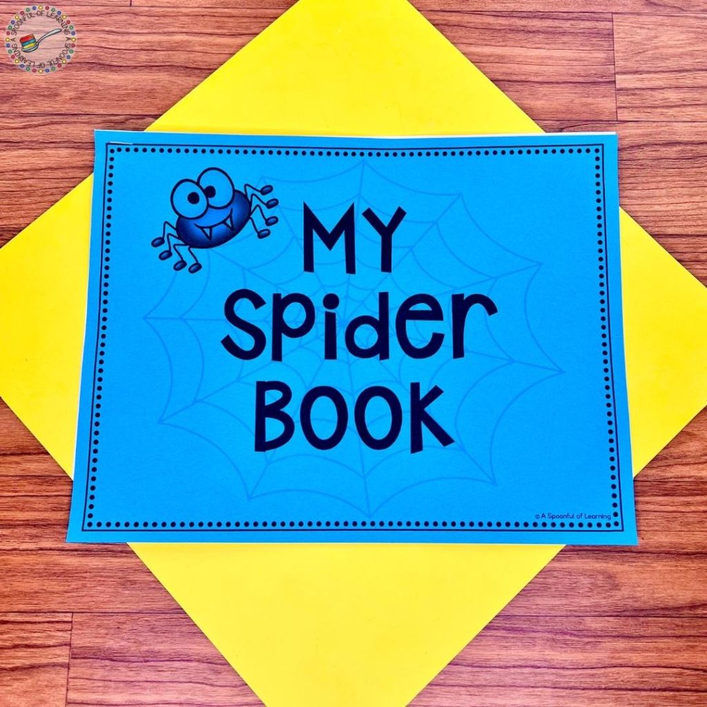 Cover of an interactive spider book