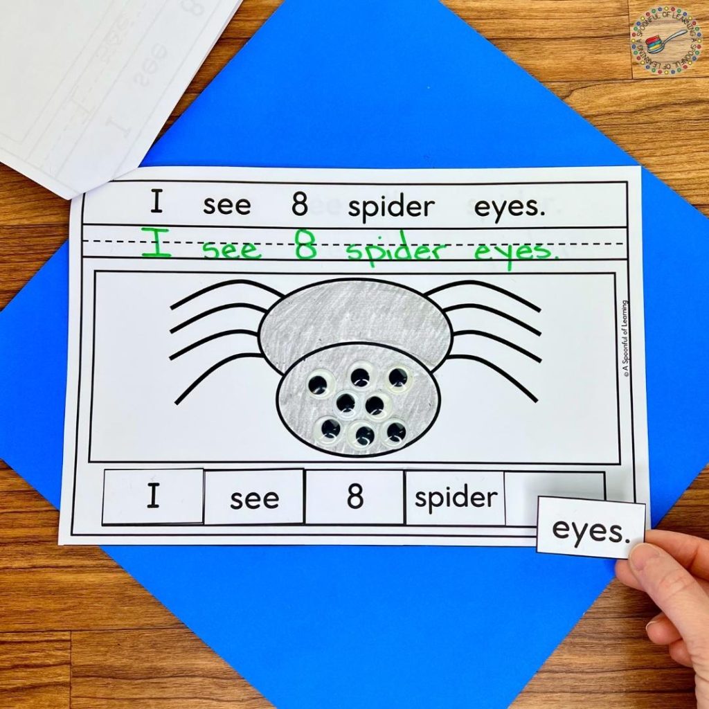 Counting spider eyes in an interactive reader