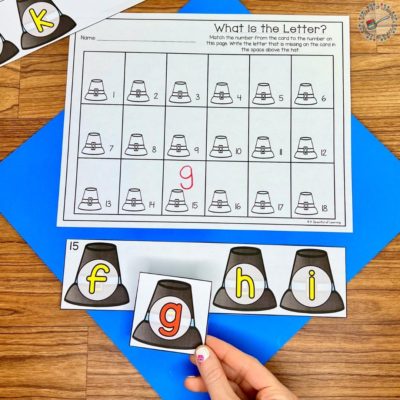 Hands-On November Centers for Kindergarten - A Spoonful of Learning